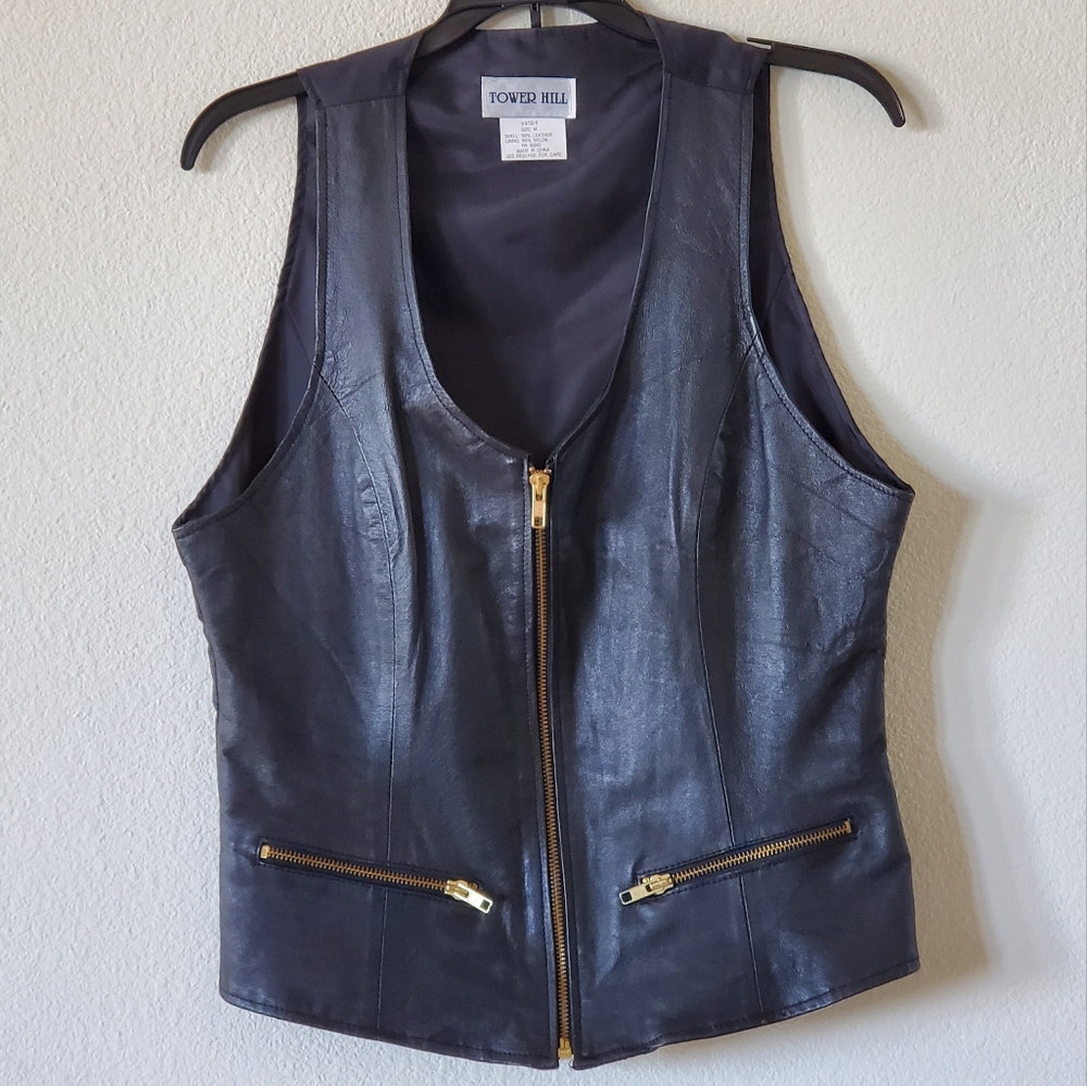 Tower Hill - 100% Leather Vest